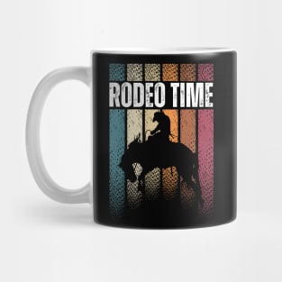 Rodeo Time Western Cowboy Mug